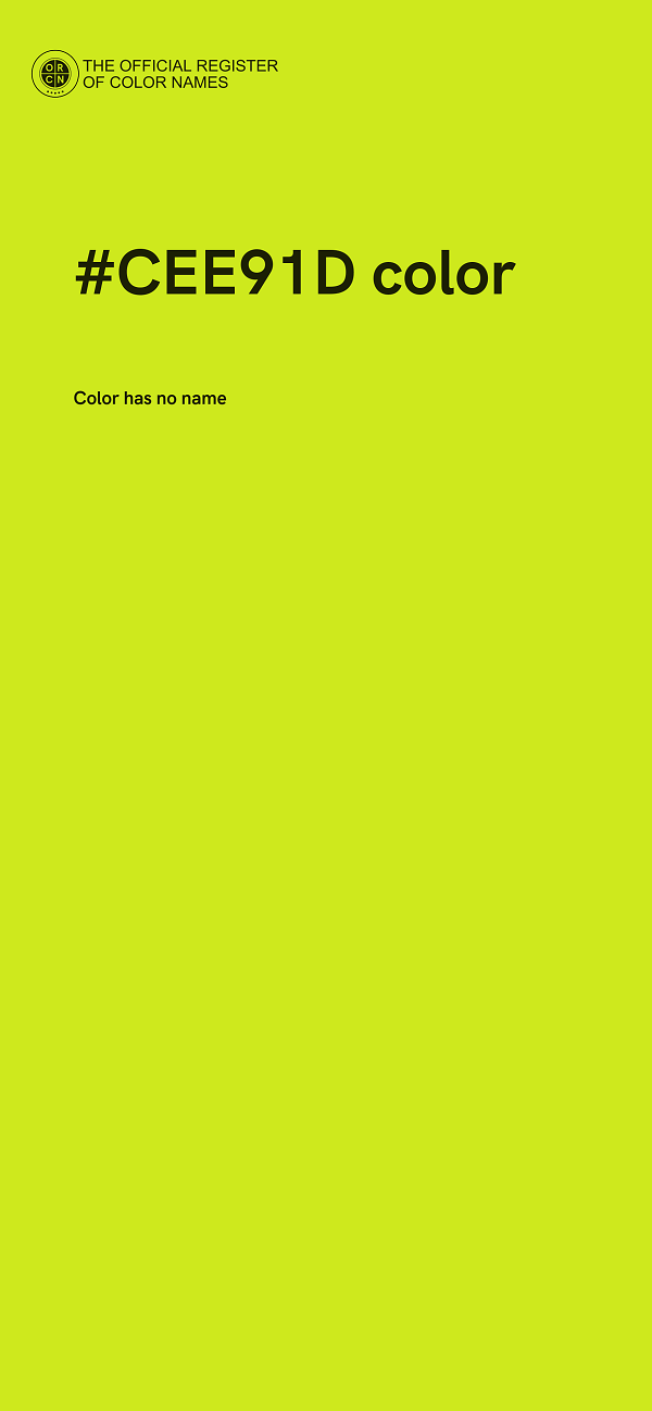#CEE91D color image