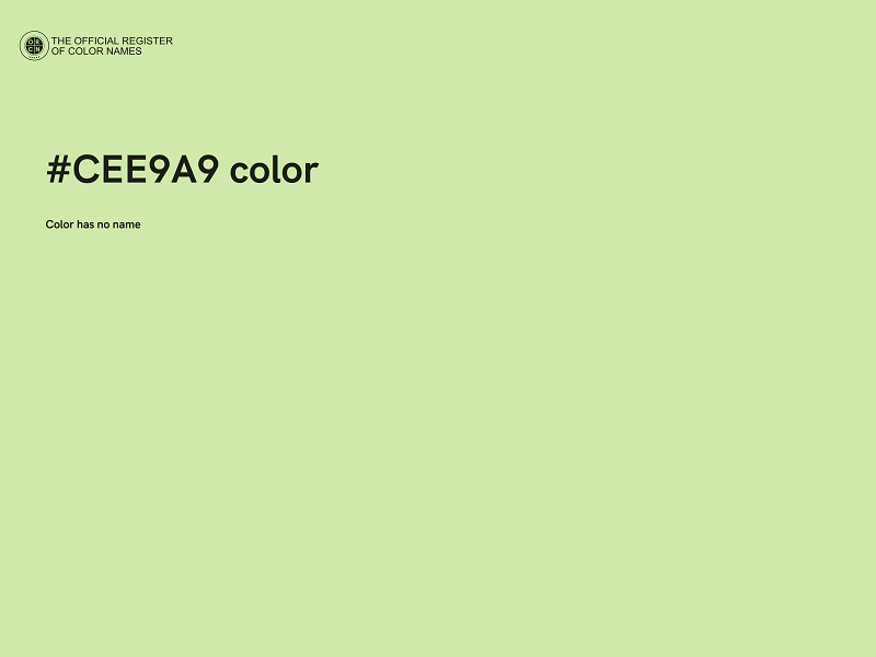 #CEE9A9 color image