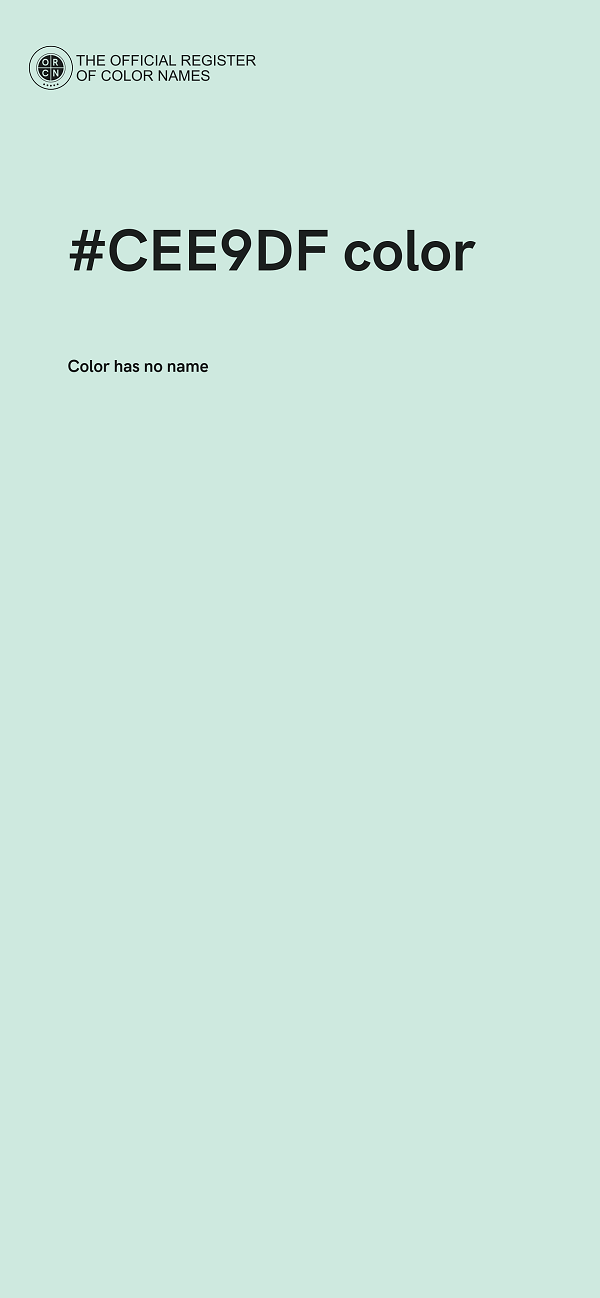 #CEE9DF color image
