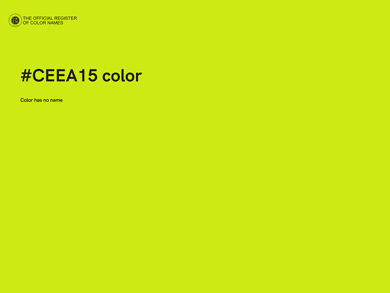 #CEEA15 color image