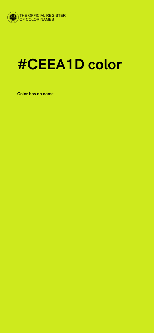 #CEEA1D color image