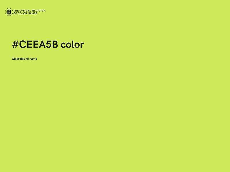 #CEEA5B color image