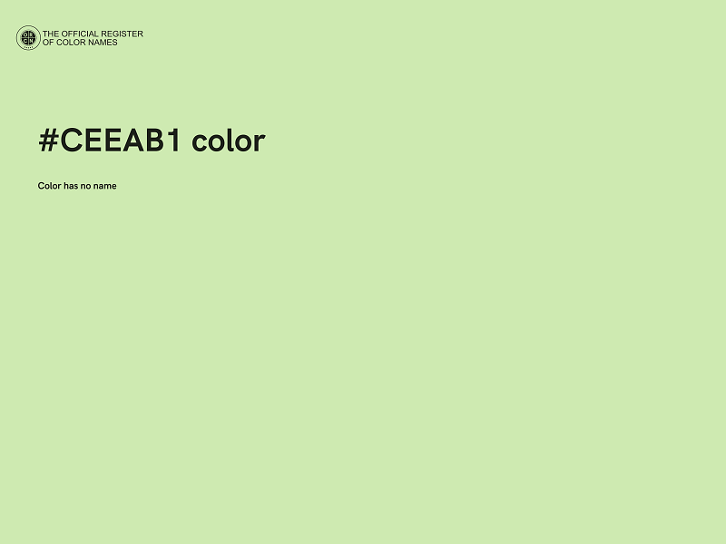 #CEEAB1 color image