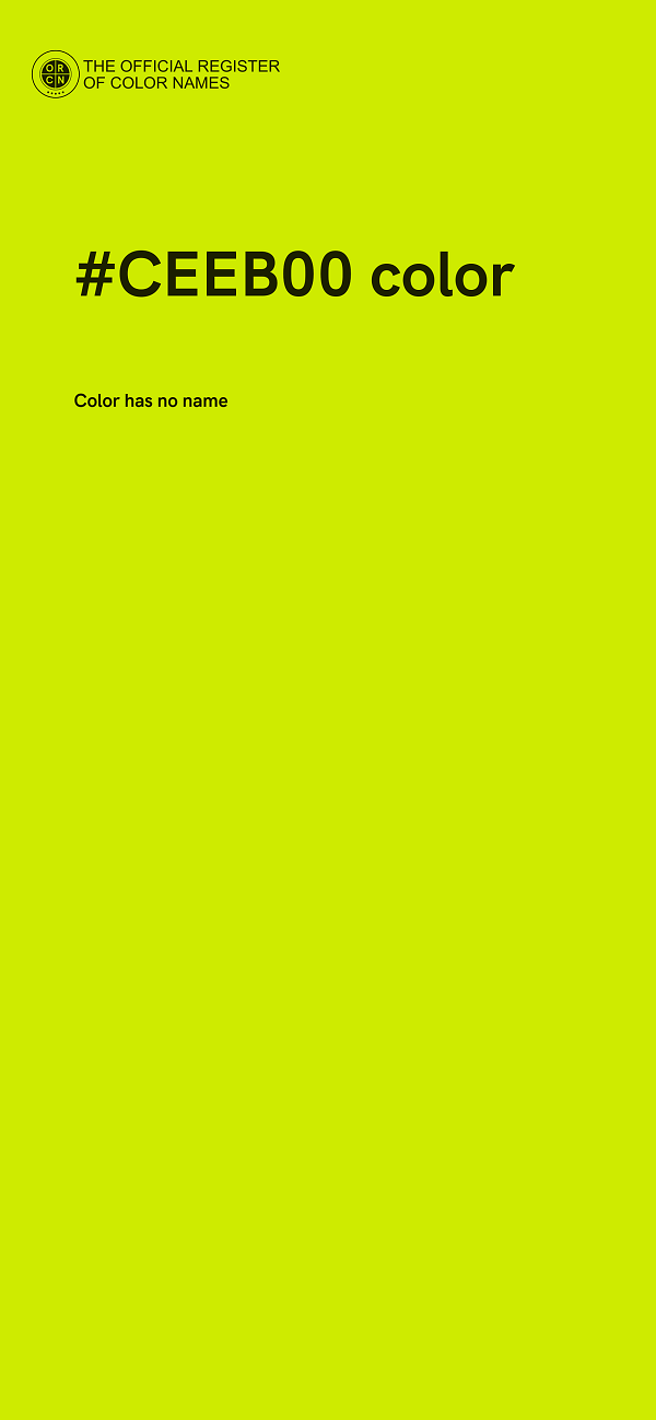 #CEEB00 color image