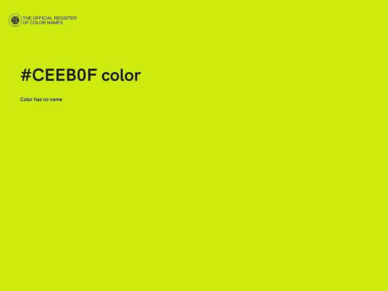 #CEEB0F color image