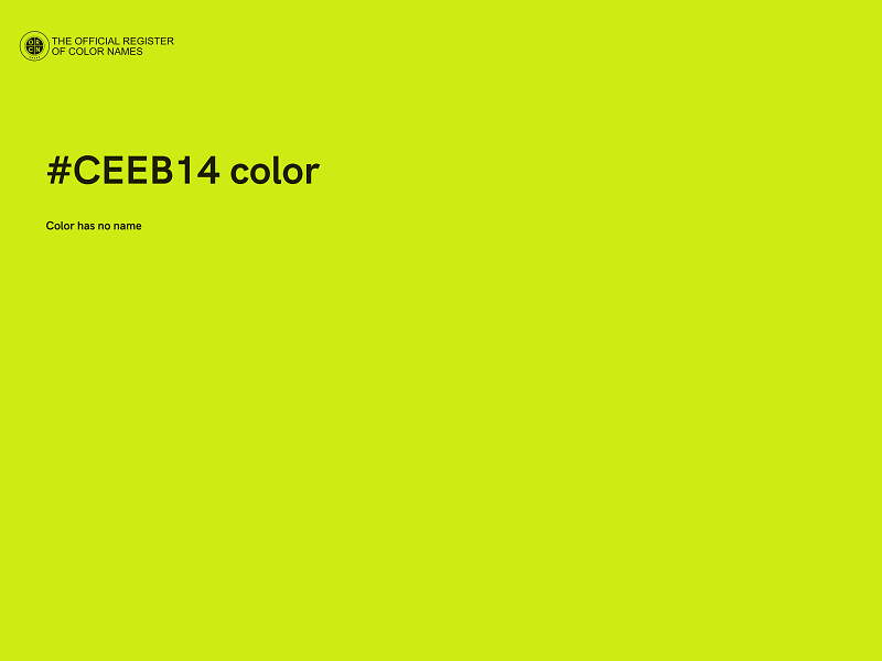 #CEEB14 color image