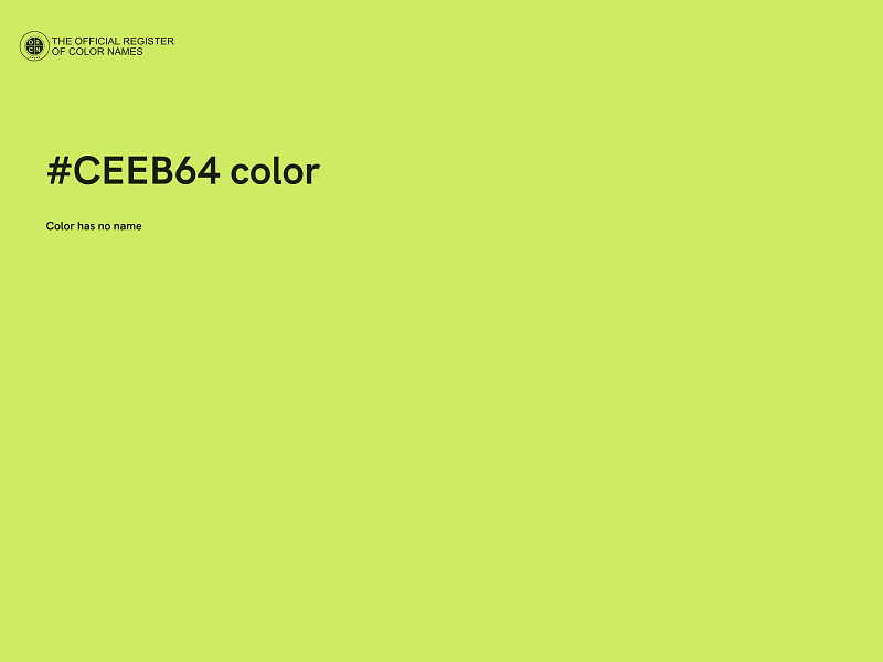 #CEEB64 color image