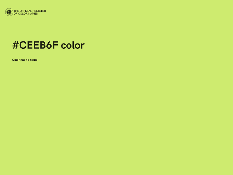 #CEEB6F color image