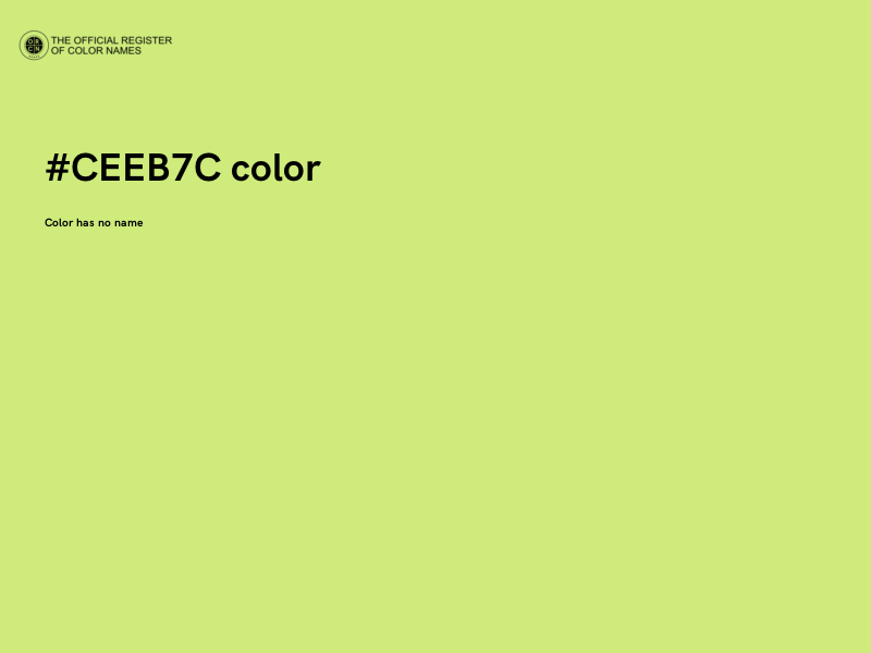 #CEEB7C color image