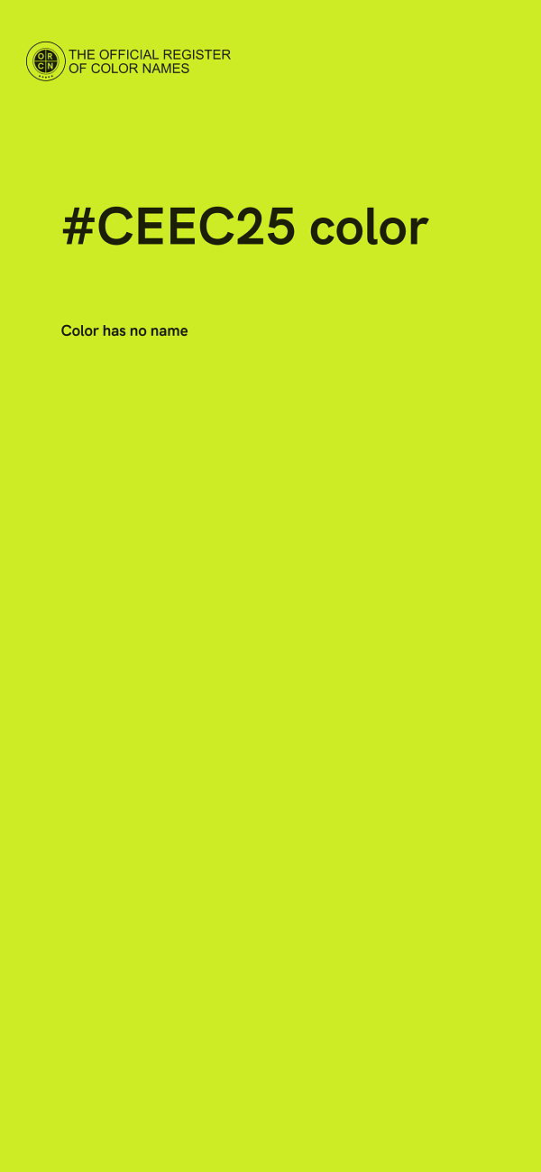 #CEEC25 color image