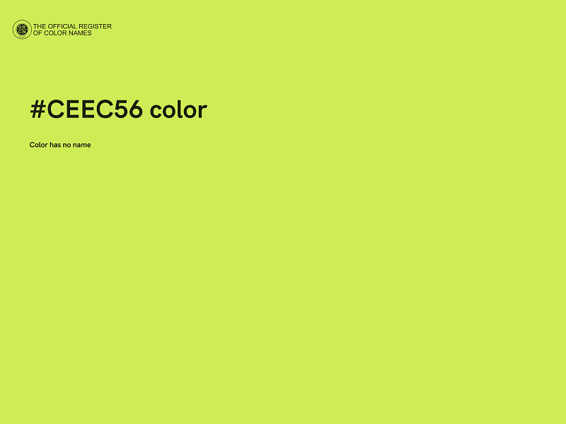 #CEEC56 color image