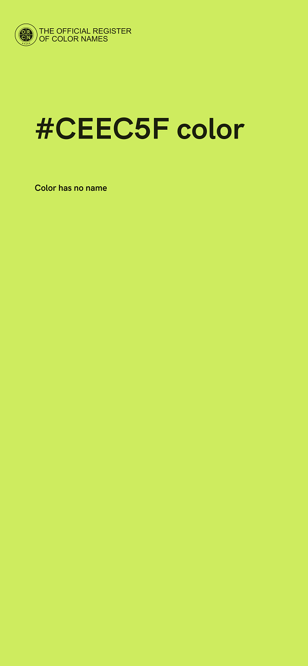 #CEEC5F color image