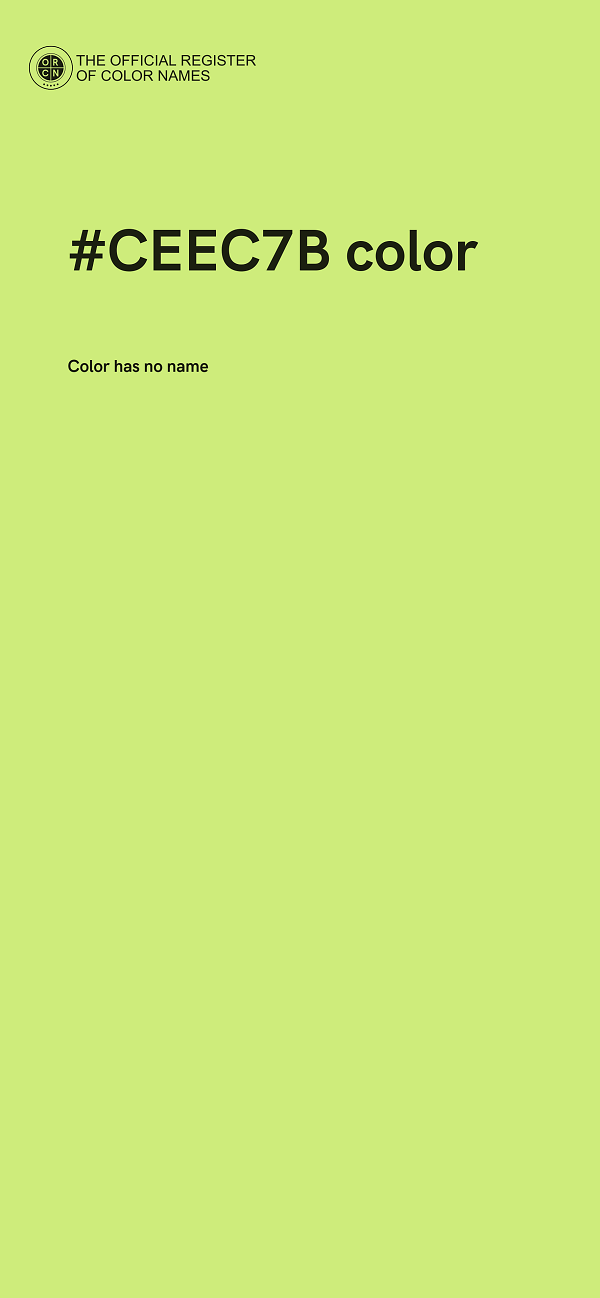 #CEEC7B color image