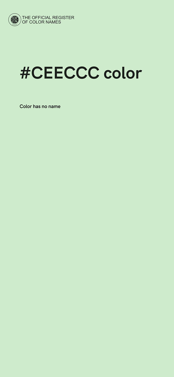 #CEECCC color image