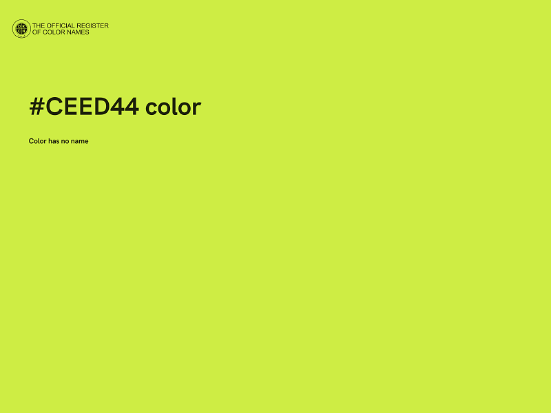 #CEED44 color image