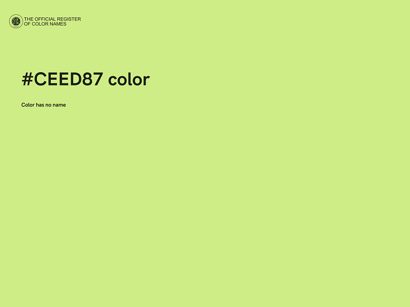 #CEED87 color image