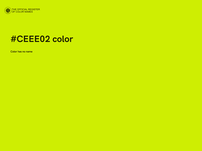 #CEEE02 color image