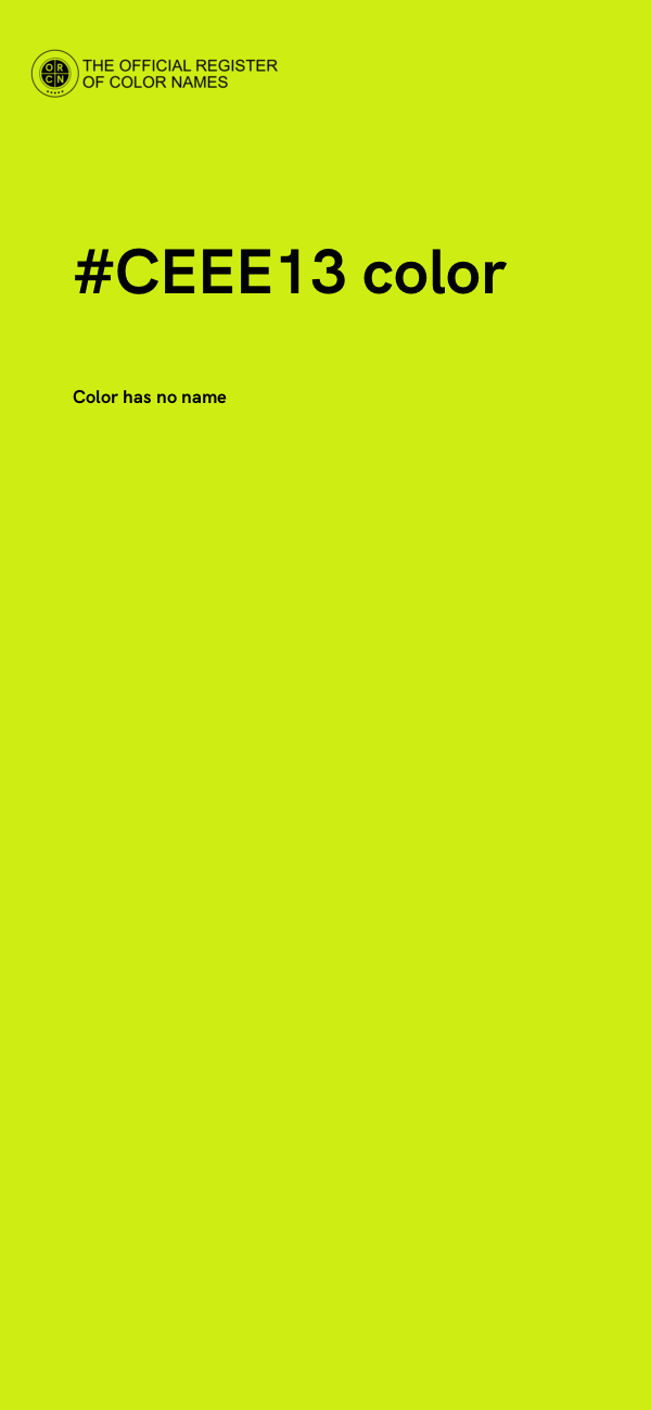 #CEEE13 color image