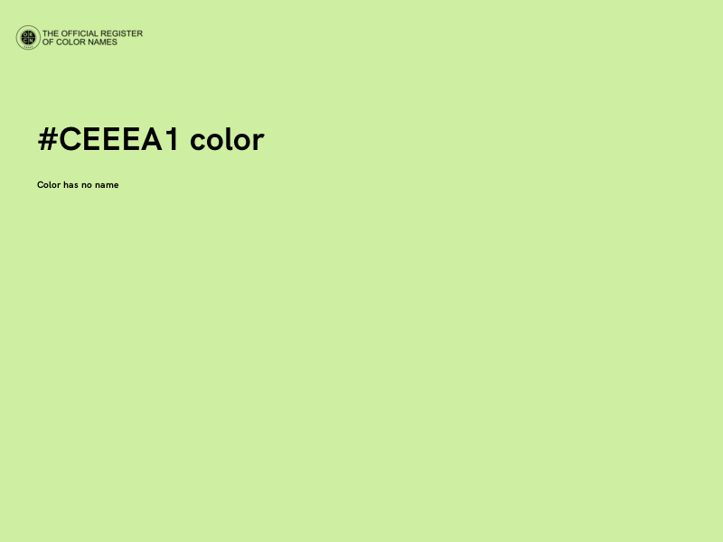 #CEEEA1 color image