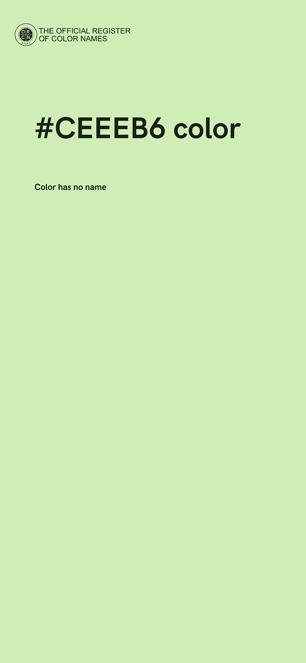 #CEEEB6 color image
