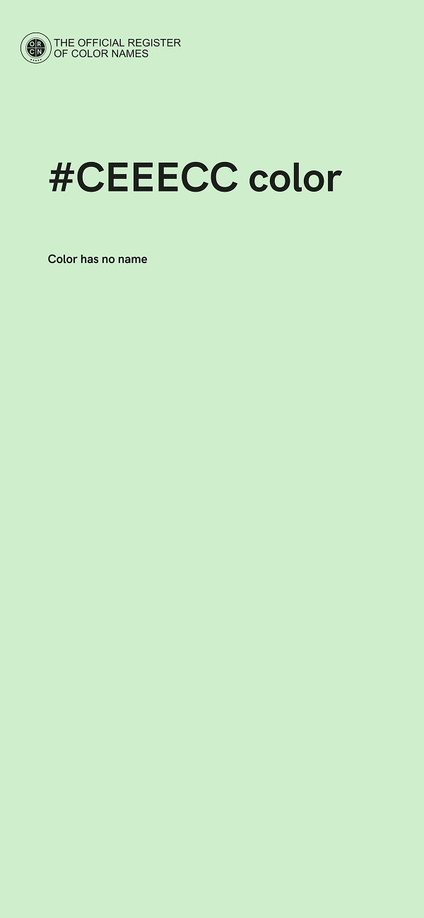 #CEEECC color image