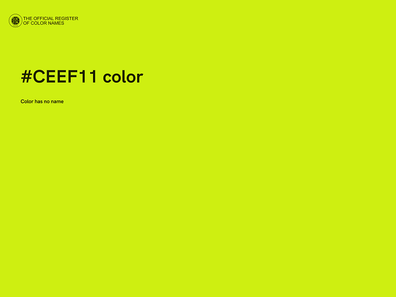 #CEEF11 color image