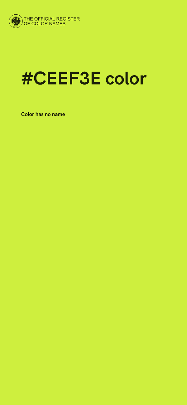 #CEEF3E color image