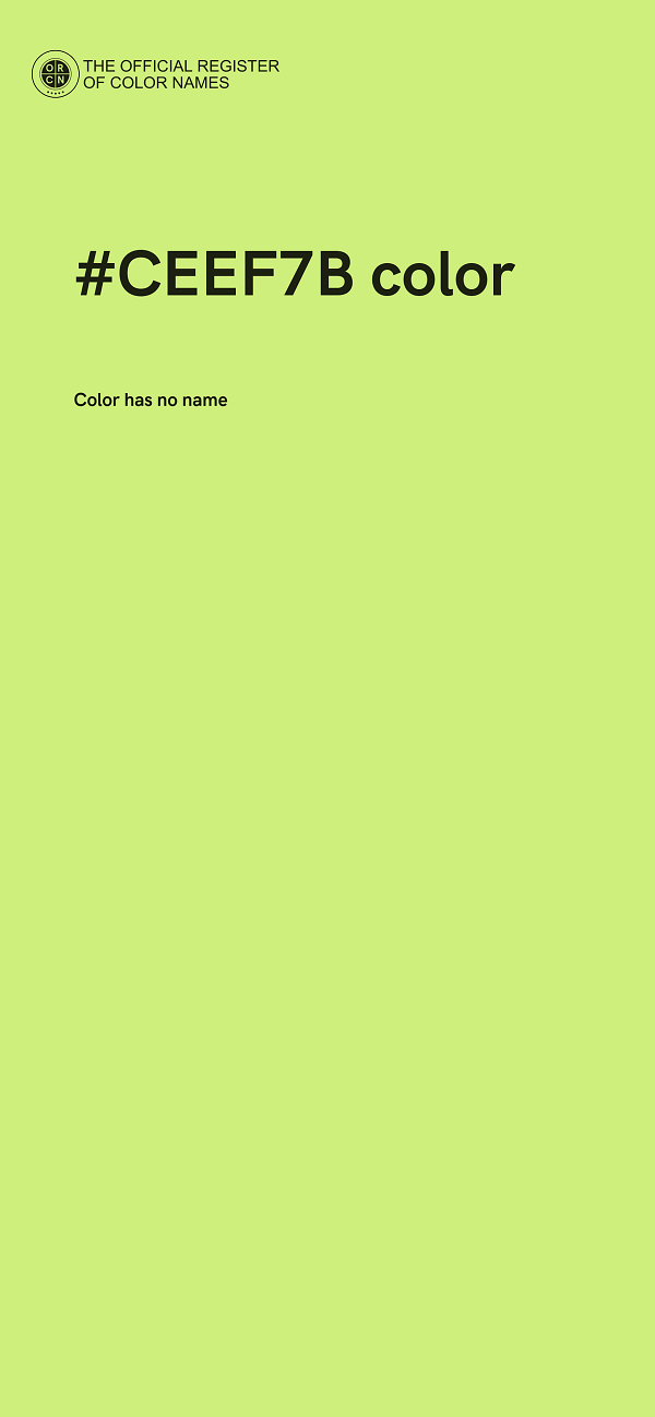 #CEEF7B color image