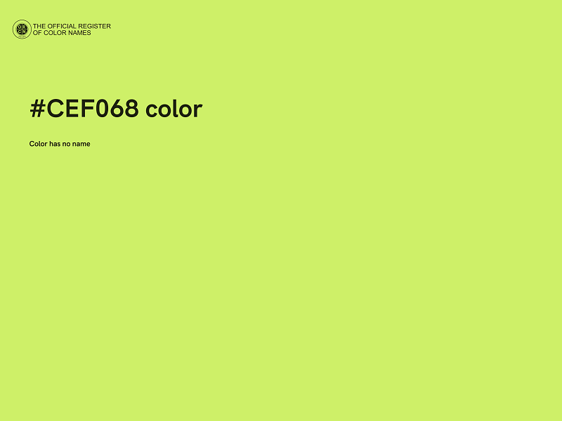 #CEF068 color image