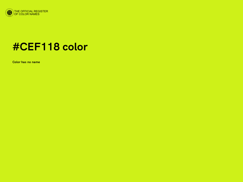 #CEF118 color image