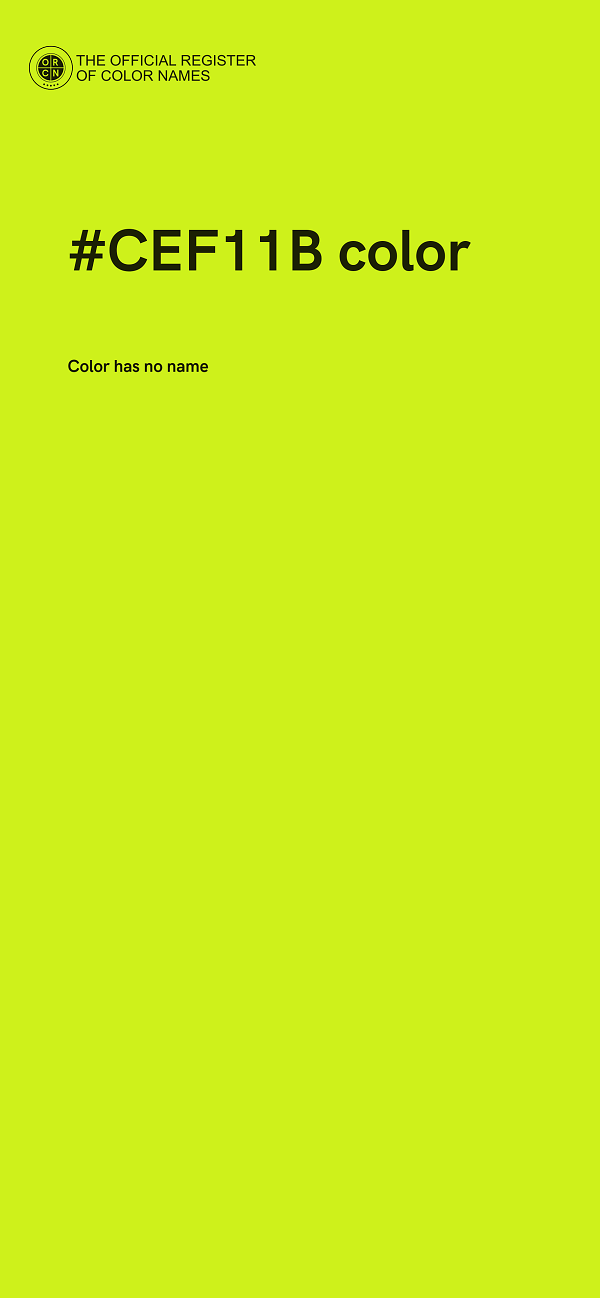 #CEF11B color image