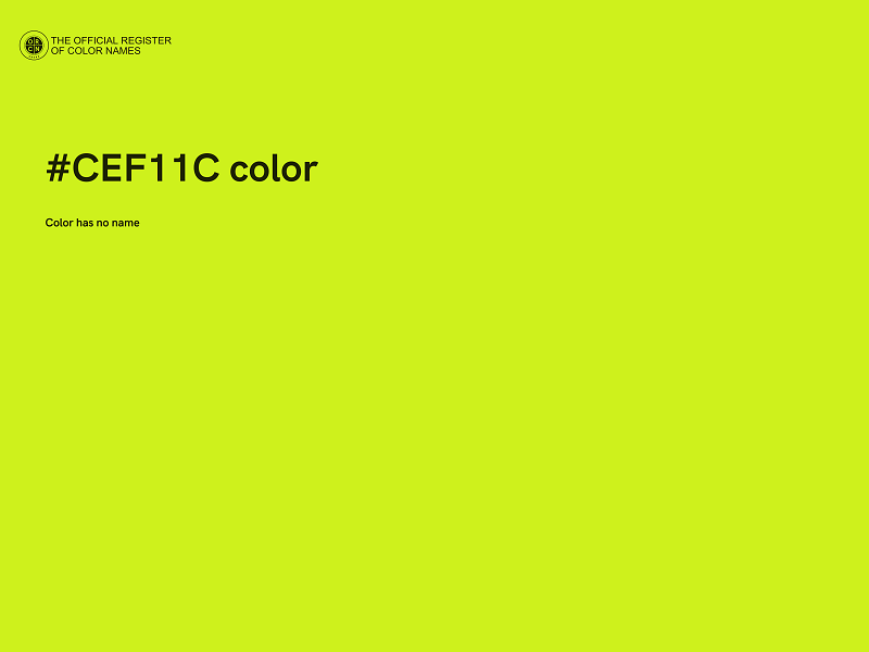 #CEF11C color image