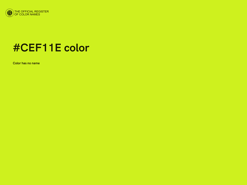 #CEF11E color image