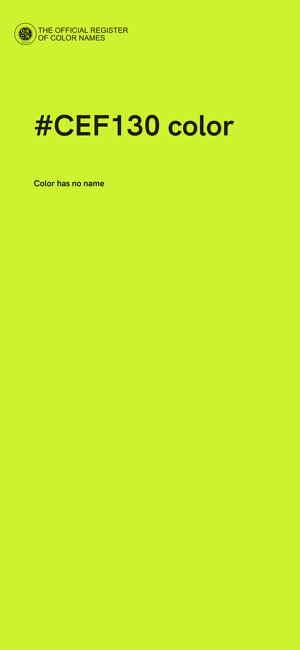 #CEF130 color image