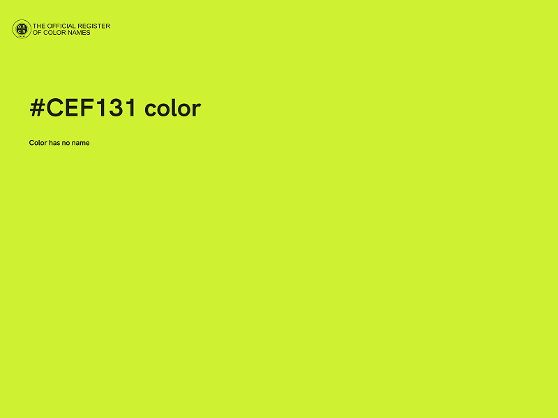 #CEF131 color image