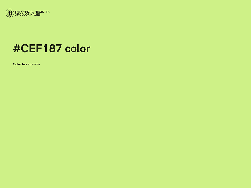 #CEF187 color image