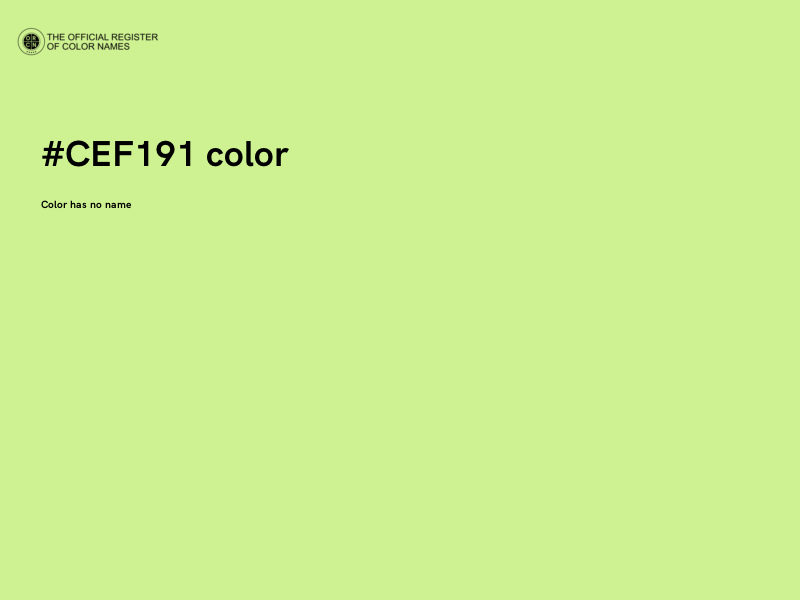 #CEF191 color image