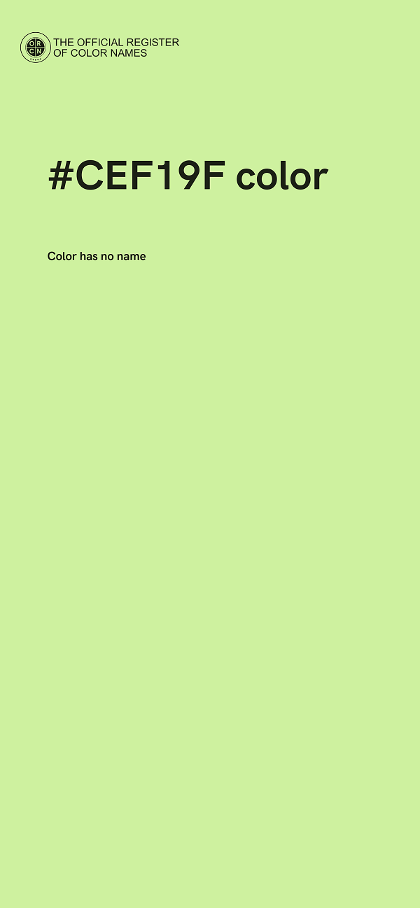 #CEF19F color image