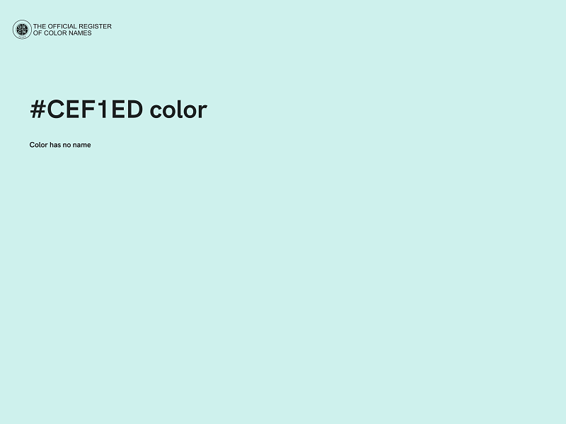 #CEF1ED color image