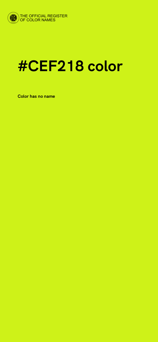 #CEF218 color image