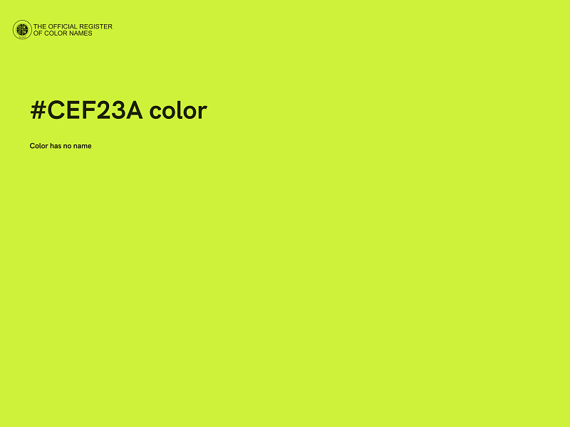 #CEF23A color image