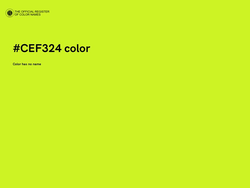 #CEF324 color image