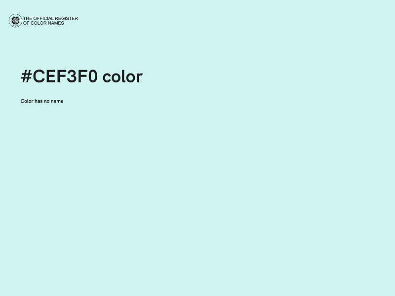 #CEF3F0 color image