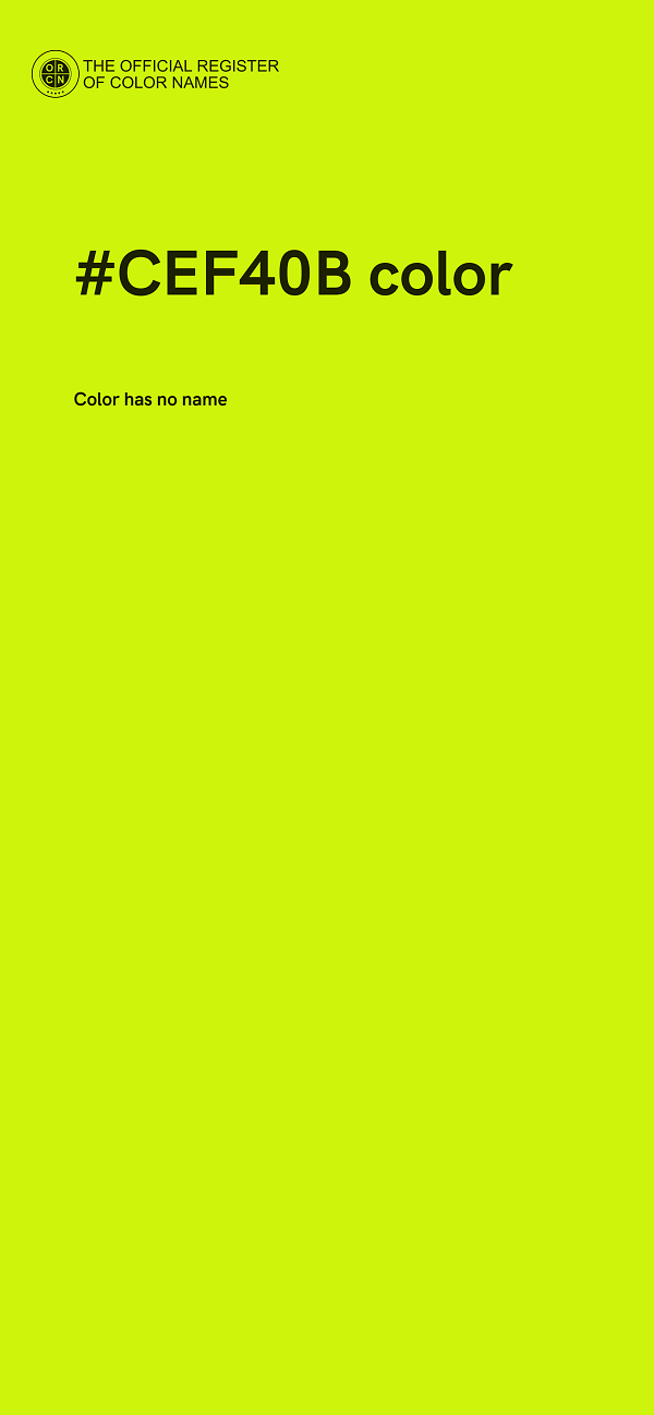 #CEF40B color image