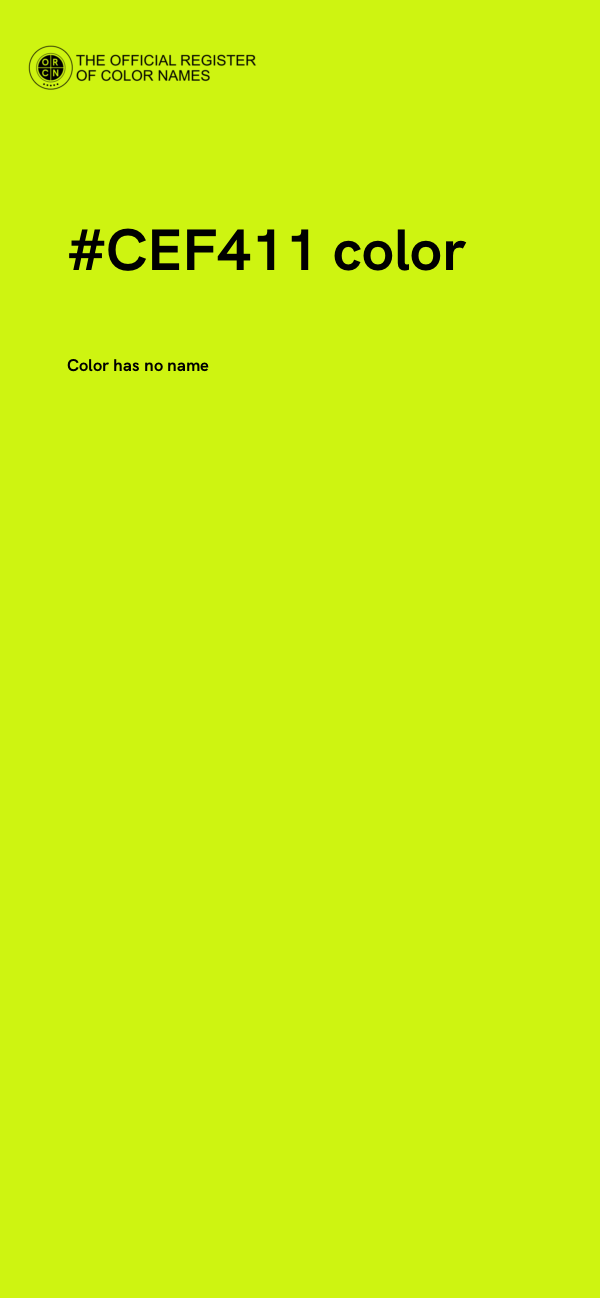 #CEF411 color image