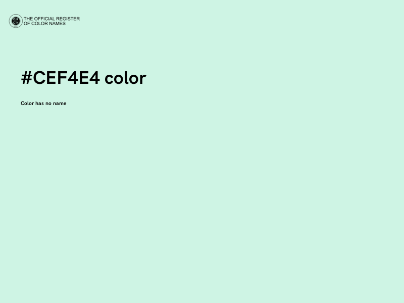 #CEF4E4 color image