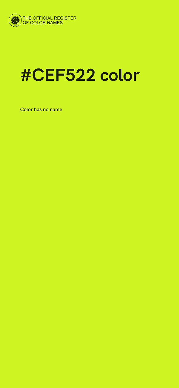 #CEF522 color image