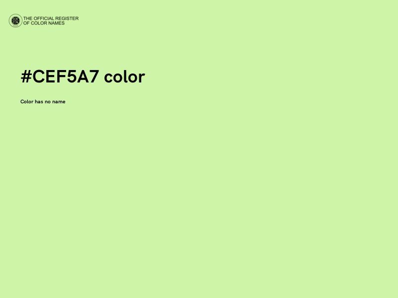 #CEF5A7 color image