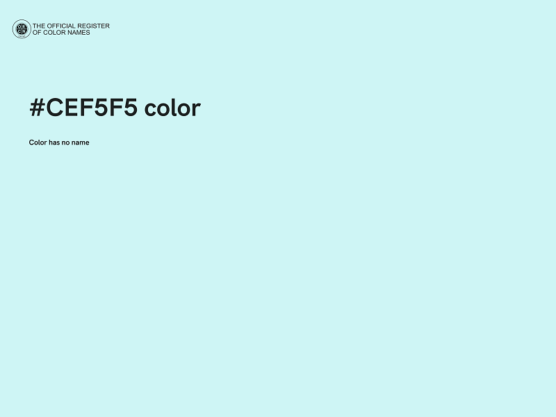 #CEF5F5 color image
