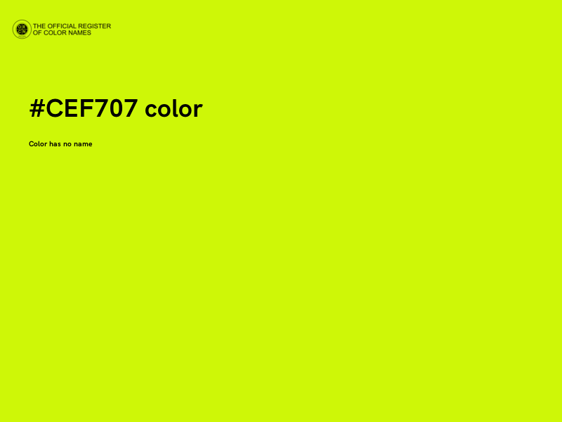 #CEF707 color image